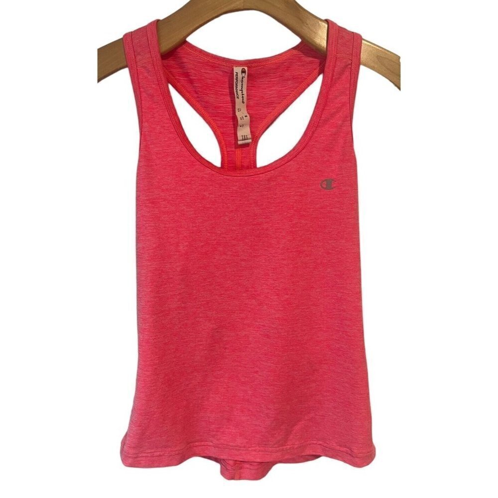 Champion Womens Small Salmon Duo Dry+ Tank Top